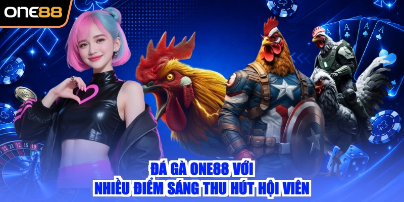 Đá gà ONE88 với nhiều điểm sáng thu hút hội viên